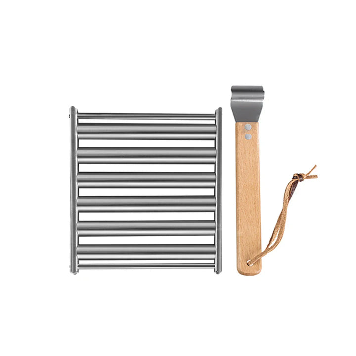 Rustfritt stål hotdog pølsegrill rullestativ grillverktøy | Luvikno