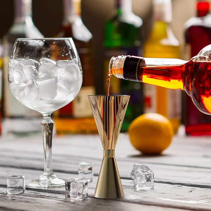 Rustfritt Stål Jigger Cocktailmåling Barverktøy Bar Tilbehør | Luvikno
