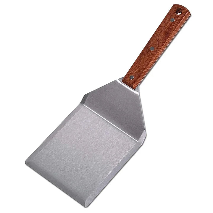 Rustfritt stål stor grillspade med kuttekant verktøy for BBQ | Luvikno