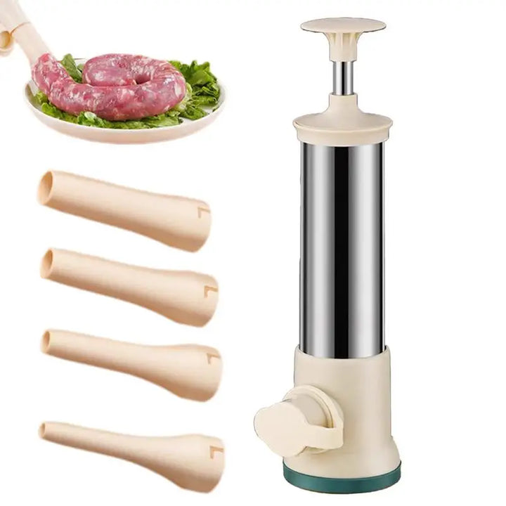 Rustfritt Stål Manuell Fyllingspølse Maker og Kjøttfyllingsverktøy | Luvikno