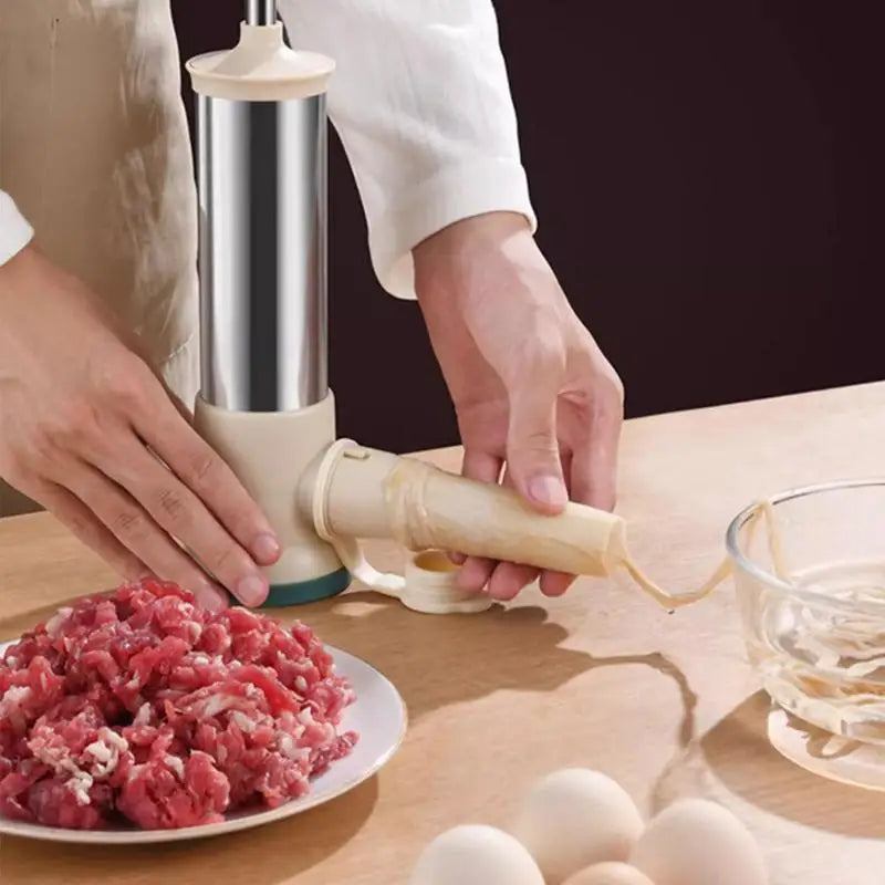Rustfritt Stål Manuell Fyllingspølse Maker og Kjøttfyllingsverktøy | Luvikno