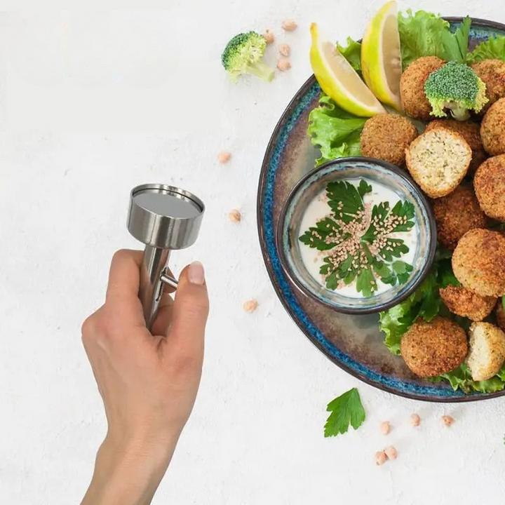 Rustfritt stål Non-Stick Kjøttbolle Maker Falafel Ball Scoop Molder | Luvikno