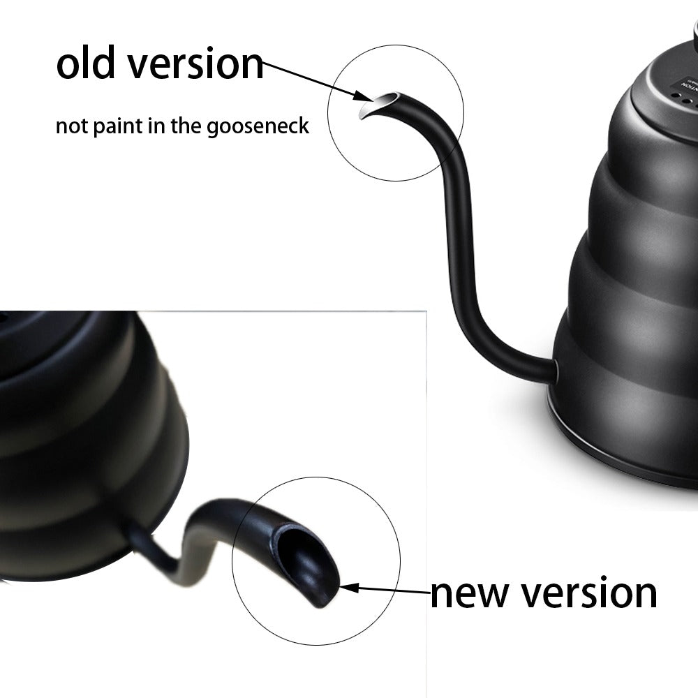 Rustfritt stål pour over kaffekanne dryppkjele med termometer | Luvikno