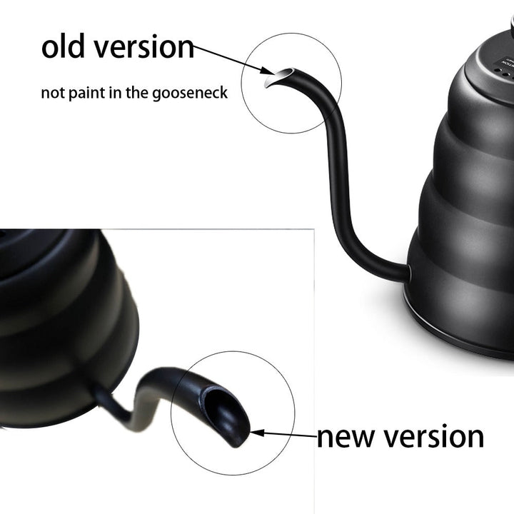 Rustfritt stål pour over kaffekanne dryppkjele med termometer | Luvikno
