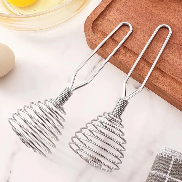 Rustfritt stål spiralvisp manuell blender matlaging egg saus rører | Luvikno