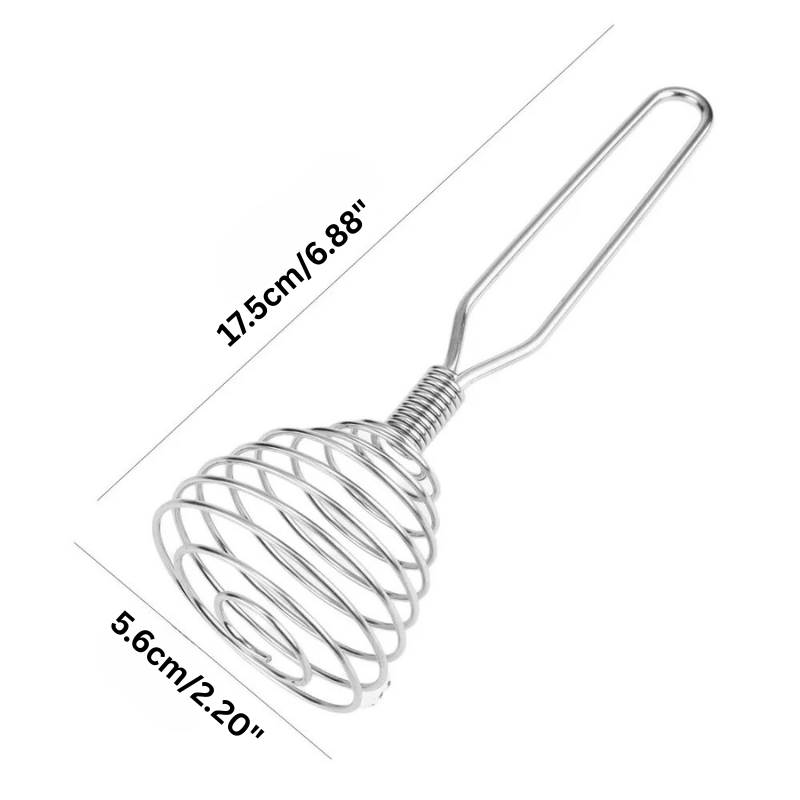 Rustfritt stål spiralvisp manuell blender matlaging egg saus rører | Luvikno