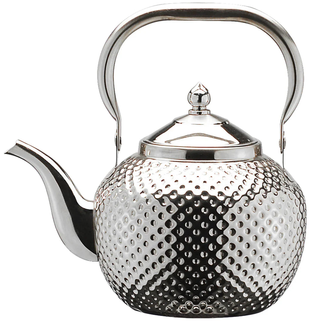 Rustfritt Stål Komfyrkjele Restaurant Teapot med Avtakbar Tefilter | Luvikno