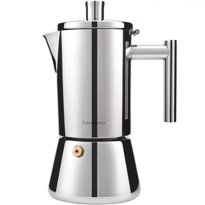Rustfritt stål komfyr espresso maker Moka Pot kaffemaskin | Luvikno