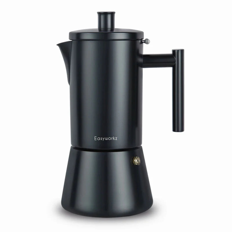 Rustfritt stål komfyr espresso maker Moka Pot kaffemaskin | Luvikno