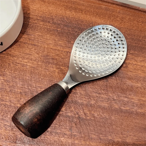 Rustfritt stål vertikal ris spade spatula trehåndtak ris skje | Luvikno