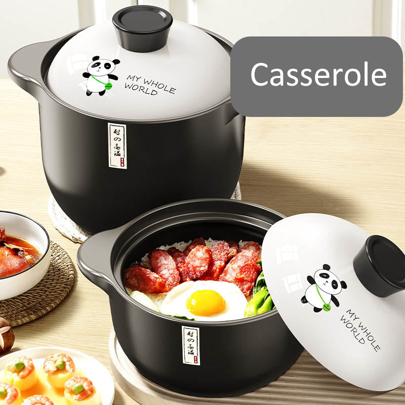 Stew Pot Casserole Keramisk Sauspan Temperatur Motstandsdyktig Koking Panne | Luvikno
