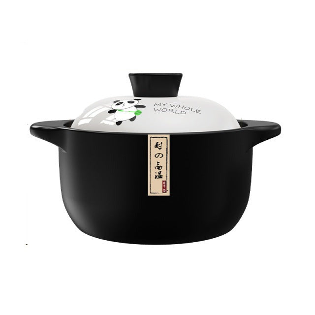 Stew Pot Casserole Keramisk Sauspan Temperatur Motstandsdyktig Koking Panne | Luvikno