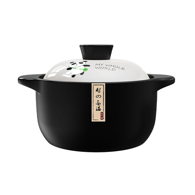 Stew Pot Casserole Keramisk Sauspan Temperatur Motstandsdyktig Koking Panne | Luvikno