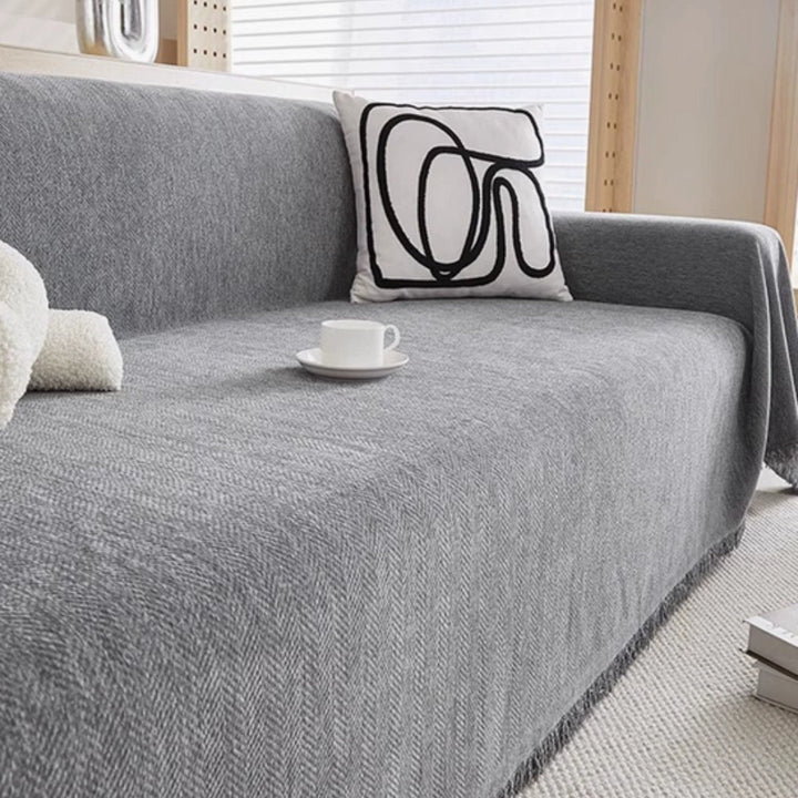 Sofa Deksel Holdbar Chenille Stoffbeskyttelse Luvikno