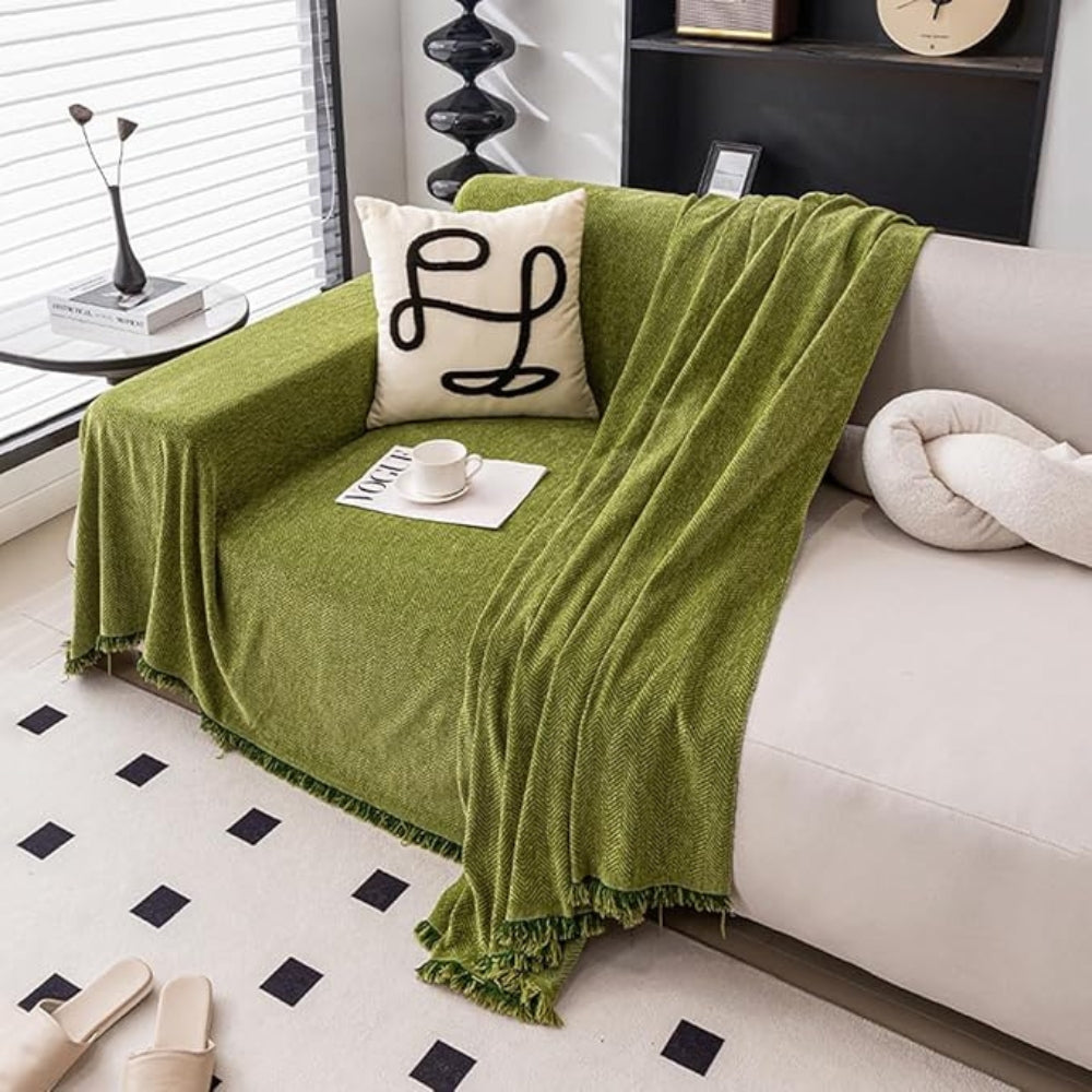 Sofa Deksel Holdbar Chenille Stoffbeskyttelse Luvikno
