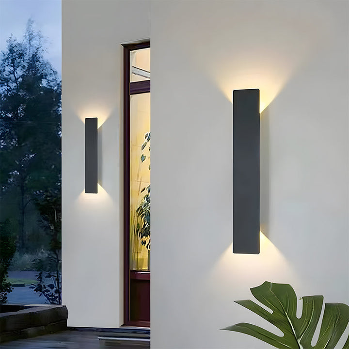 Utendørs vegglampe med moderne vanntett design Luvikno