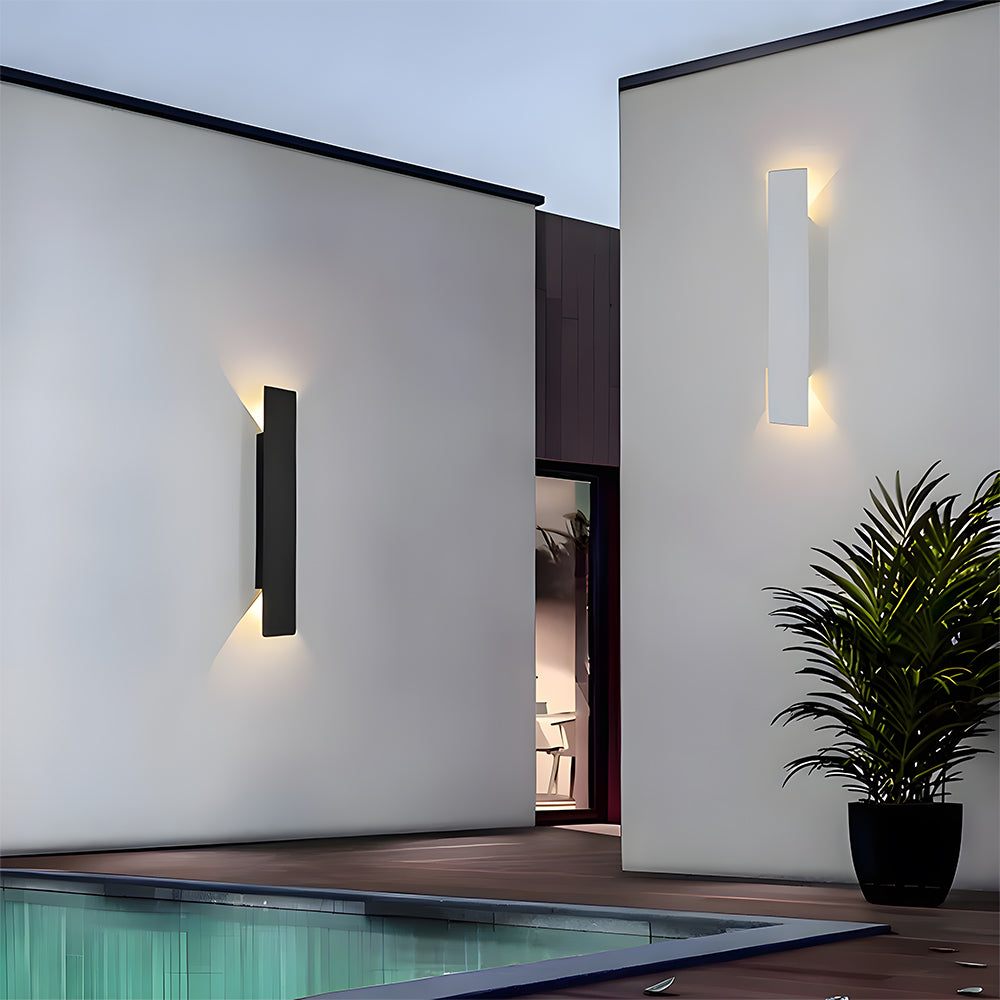 Utendørs vegglampe med moderne vanntett design Luvikno