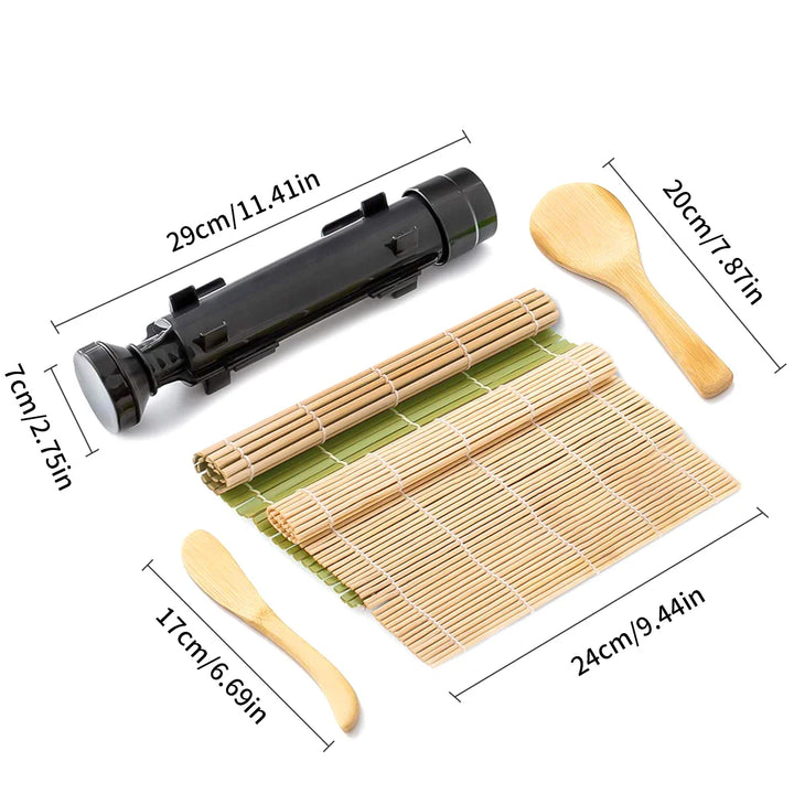 Sushi Bazooka Risform Bambus Rullematte Sushi Maker Sett | Luvikno