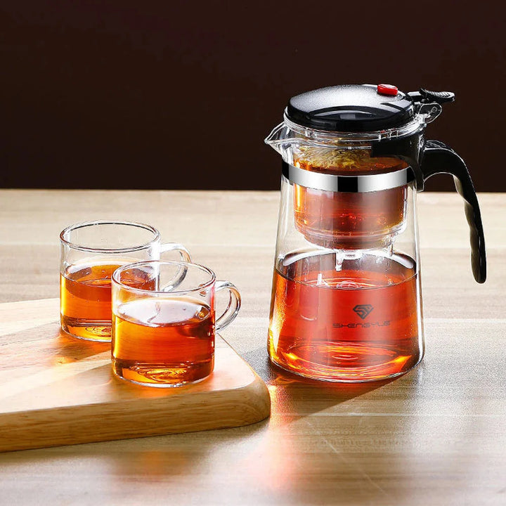 Tekanne for te med infuser glasskettle varmebestandig tekanne | Luvikno