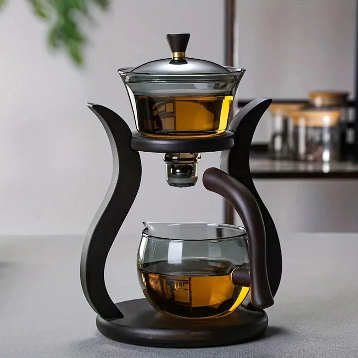 Teaset Semi-Automatisk Tekanne med Infuser Magnetbryter Glassvarer | Luvikno