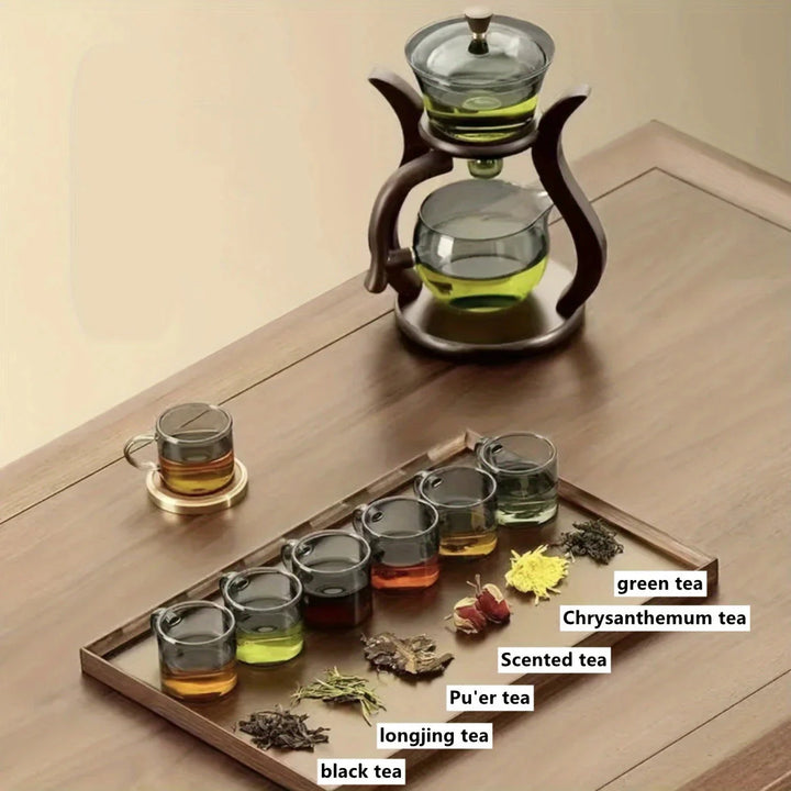 Teaset Semi-Automatisk Tekanne med Infuser Magnetbryter Glassvarer | Luvikno