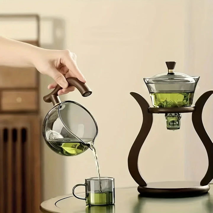 Teaset Semi-Automatisk Tekanne med Infuser Magnetbryter Glassvarer | Luvikno