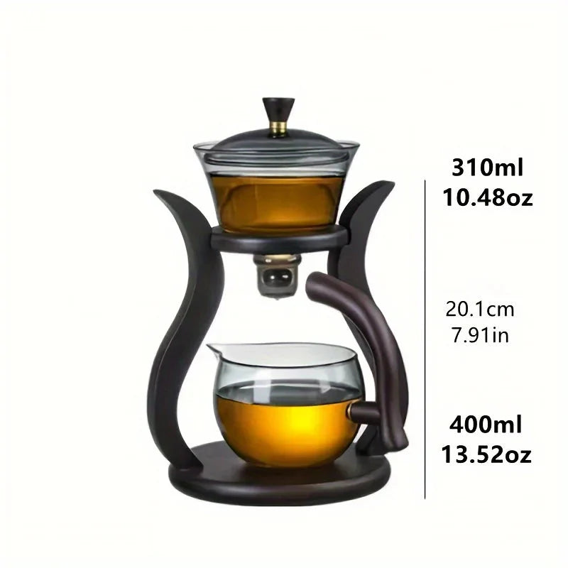 Teaset Semi-Automatisk Tekanne med Infuser Magnetbryter Glassvarer | Luvikno