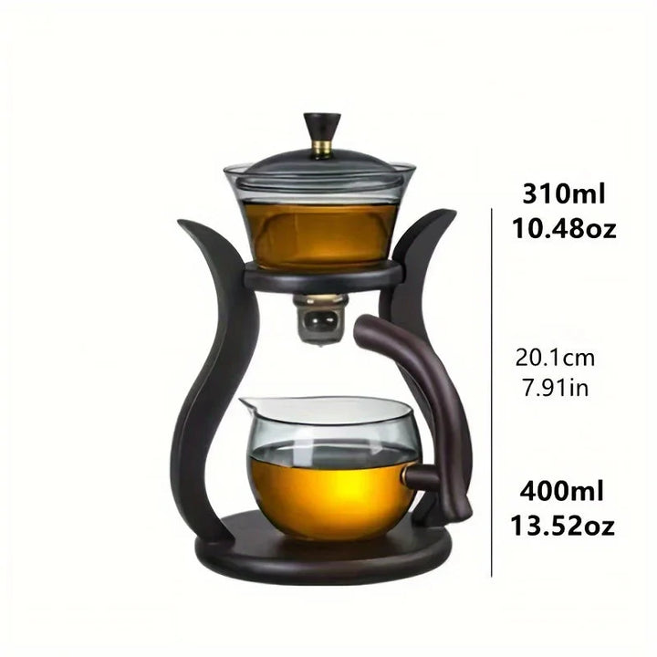Teaset Semi-Automatisk Tekanne med Infuser Magnetbryter Glassvarer | Luvikno