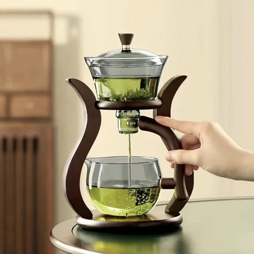 Teaset Semi-Automatisk Tekanne med Infuser Magnetbryter Glassvarer | Luvikno