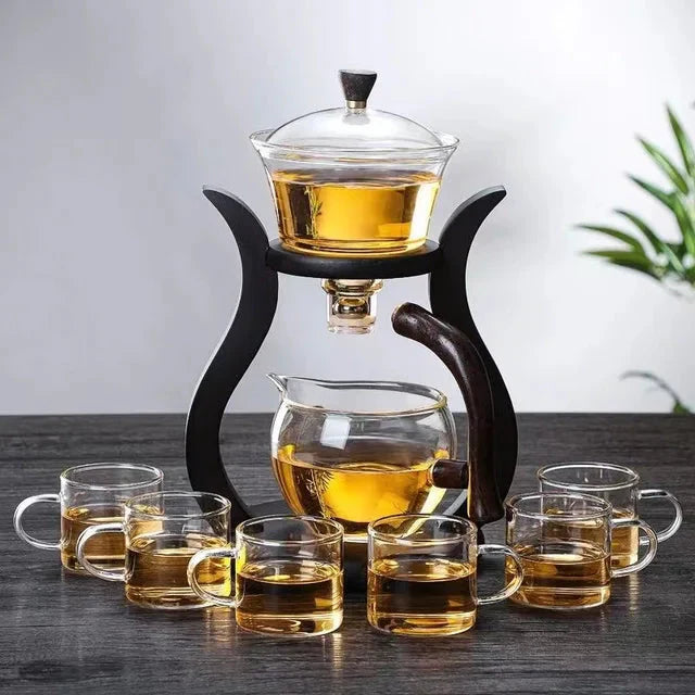 Teaset Semi-Automatisk Tekanne med Infuser Magnetbryter Glassvarer | Luvikno