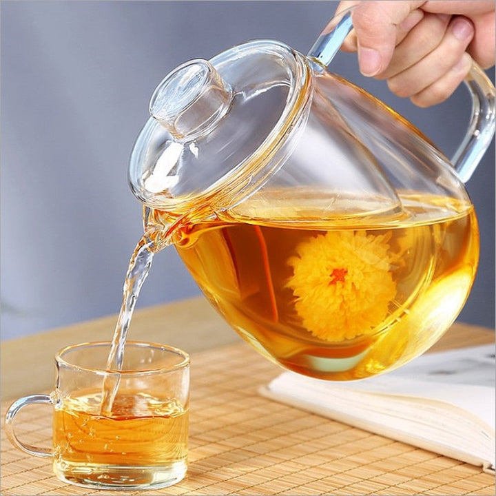 Teaware Glass Tekanne for Komfyr Varmebestandig Eksplosjon Te Infuser | Luvikno