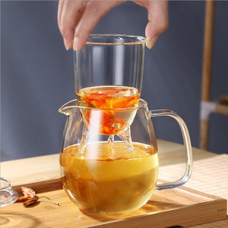 Teaware Glass Tekanne for Komfyr Varmebestandig Eksplosjon Te Infuser | Luvikno