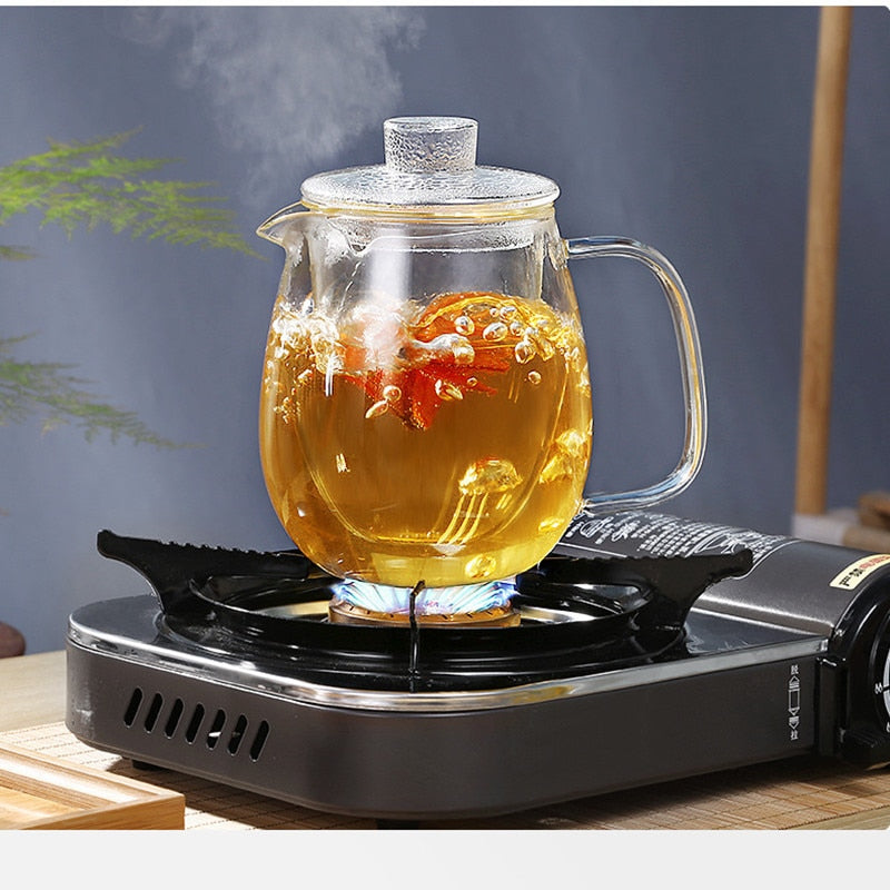 Teaware Glass Tekanne for Komfyr Varmebestandig Eksplosjon Te Infuser | Luvikno