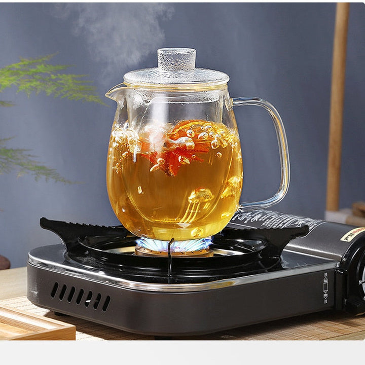 Teaware Glass Tekanne for Komfyr Varmebestandig Eksplosjon Te Infuser | Luvikno