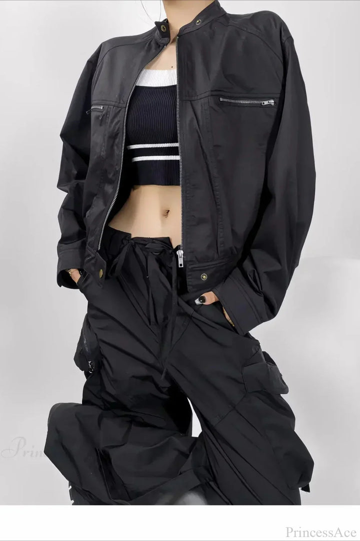 Luvik | Utility Locker Casual Zip Jakke