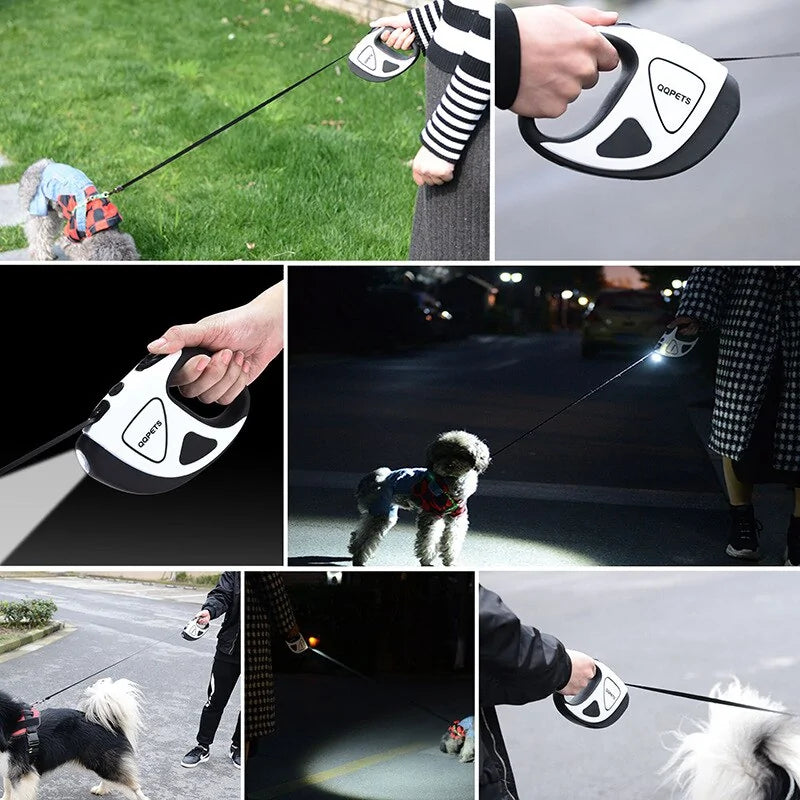 BrightLeash - Luksuriøs utskiftbar hundebånd med LED Luvikno