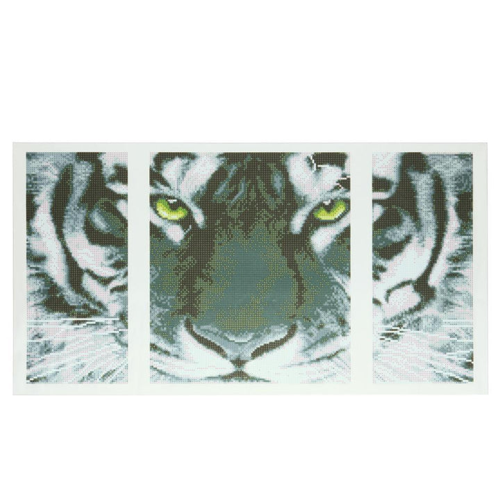 Black and White Tiger - GemPaint Kit | Luvikno