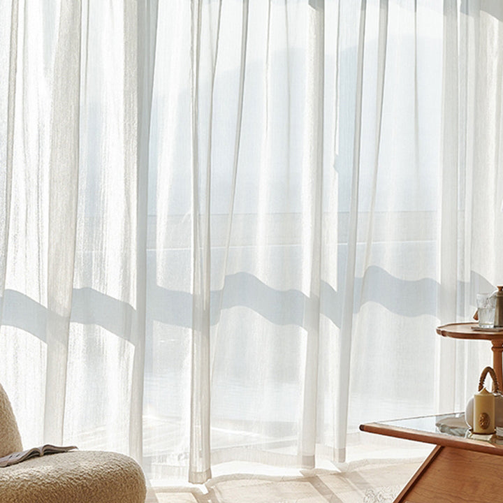 Transparente Linse Gardiner, Lyse og Moderne for Stue | Luvikno