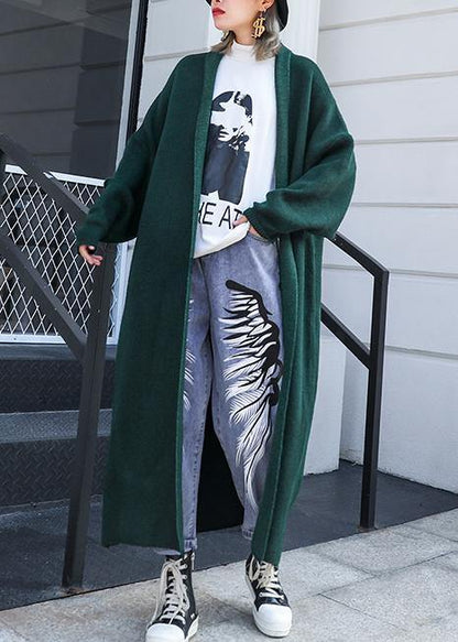 Luvik | Isot Koko Talvivaatteet musta-vihreä paksut villakangastakit