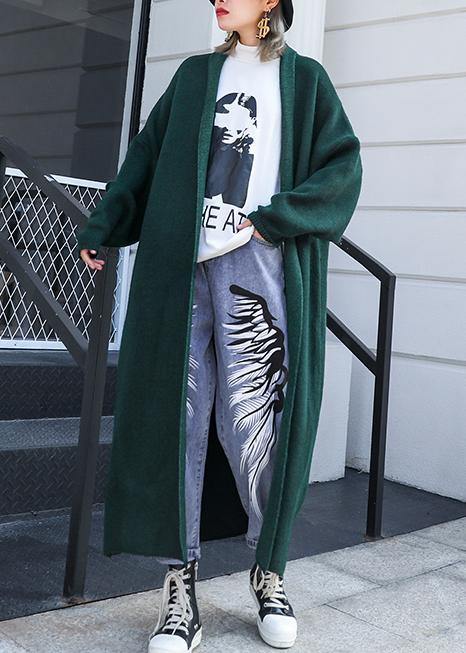 Luvik | Isot Koko Talvivaatteet musta-vihreä paksut villakangastakit