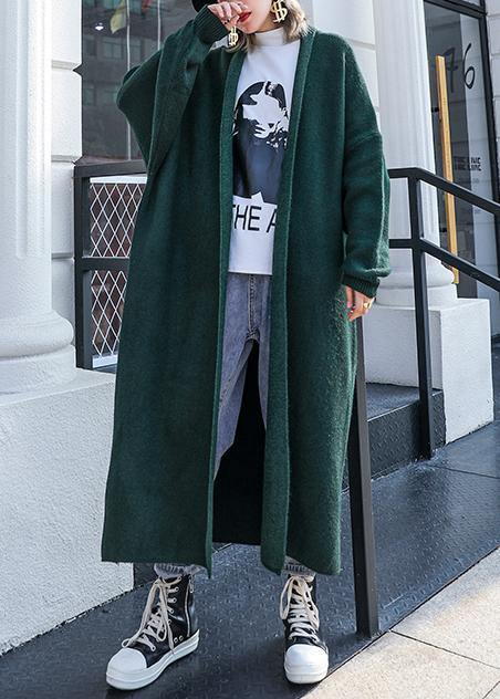 Luvik | Isot Koko Talvivaatteet musta-vihreä paksut villakangastakit