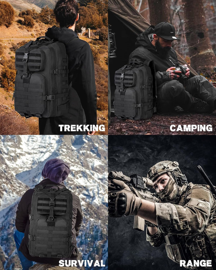 35L Utendørs Taktisk Ryggsekk med Molle System og Laptop Oppbevaring | Luvikno