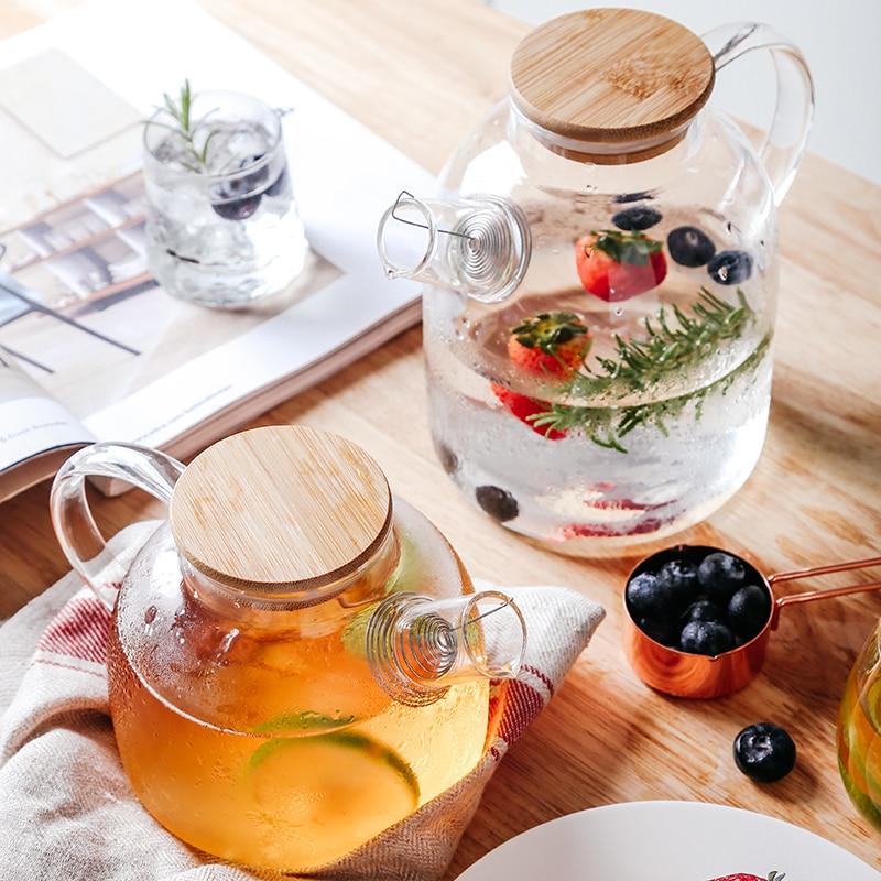 Transparent borosilikatglasskjelekanne heat-resistant | Luvikno