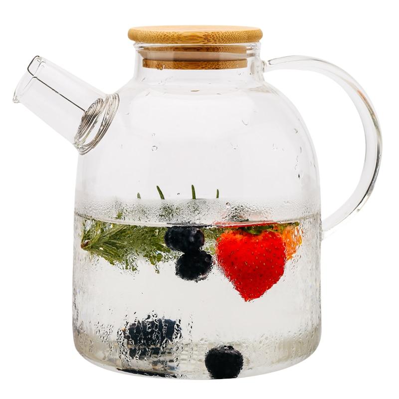 Transparent borosilikatglasskjelekanne heat-resistant | Luvikno