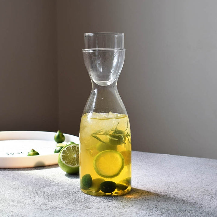 Transparent Glass Cup Creative Glass Heat-Resistant Cold Water Jug | Luvikno