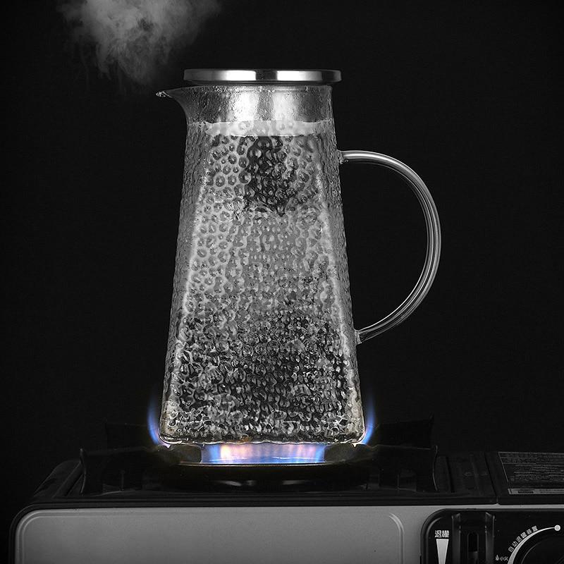 Transparent Glass Tea Kettle With Filter | Luvikno