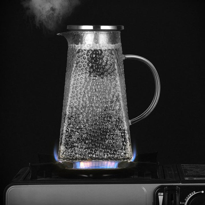 Transparent Glass Tea Kettle With Filter | Luvikno