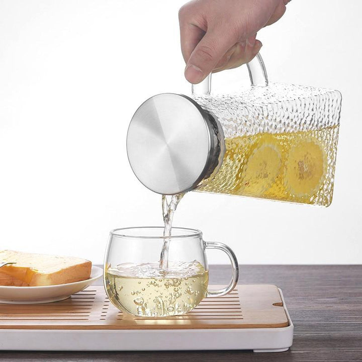 Transparent Glass Tea Kettle With Filter | Luvikno