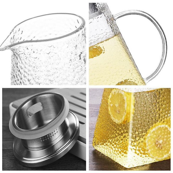 Transparent Glass Tea Kettle With Filter | Luvikno