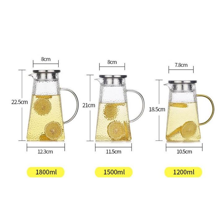 Transparent Glass Tea Kettle With Filter | Luvikno
